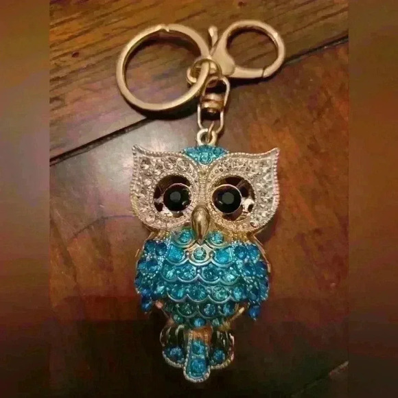 Bag Charm of Blue Owl - Picture 4 of 4